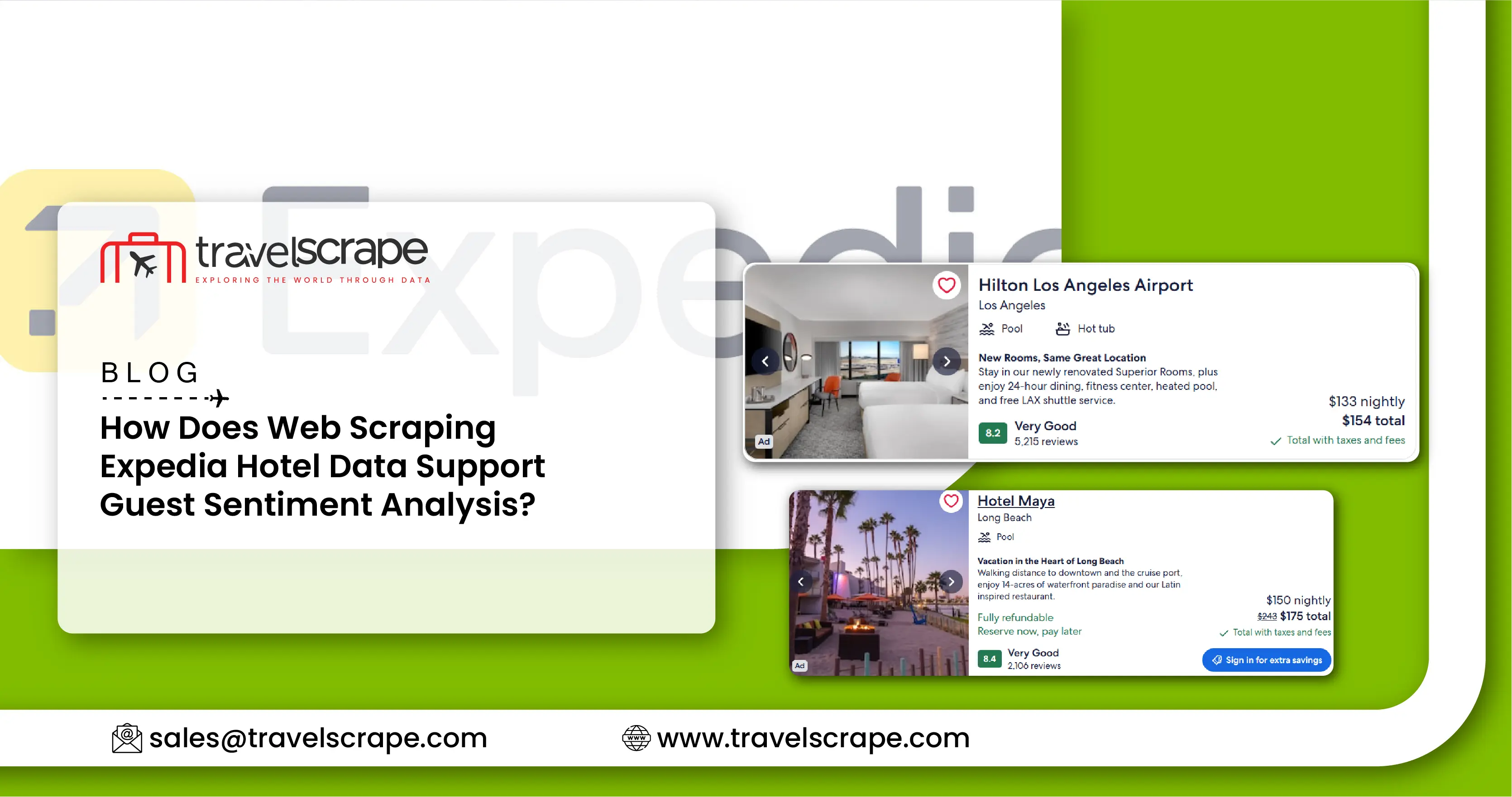 Web Scraping Expedia Hotel Data for Guest Sentiment Analysis
